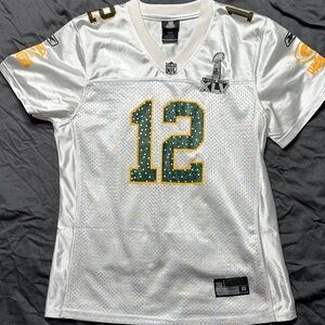 NFL Women's White and Gold Jersey